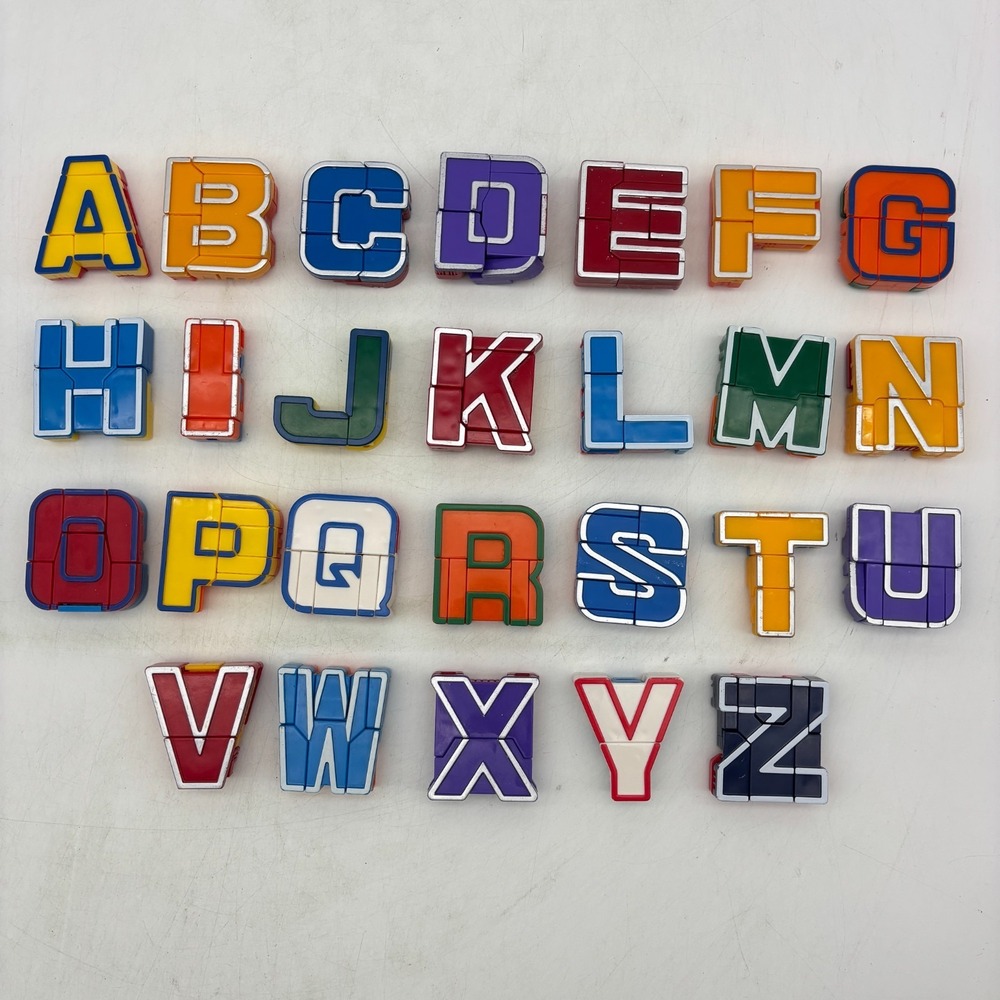 Alpha Bots Complete Set of 26 Transforming Robots Alphabet Letters Lakeshore